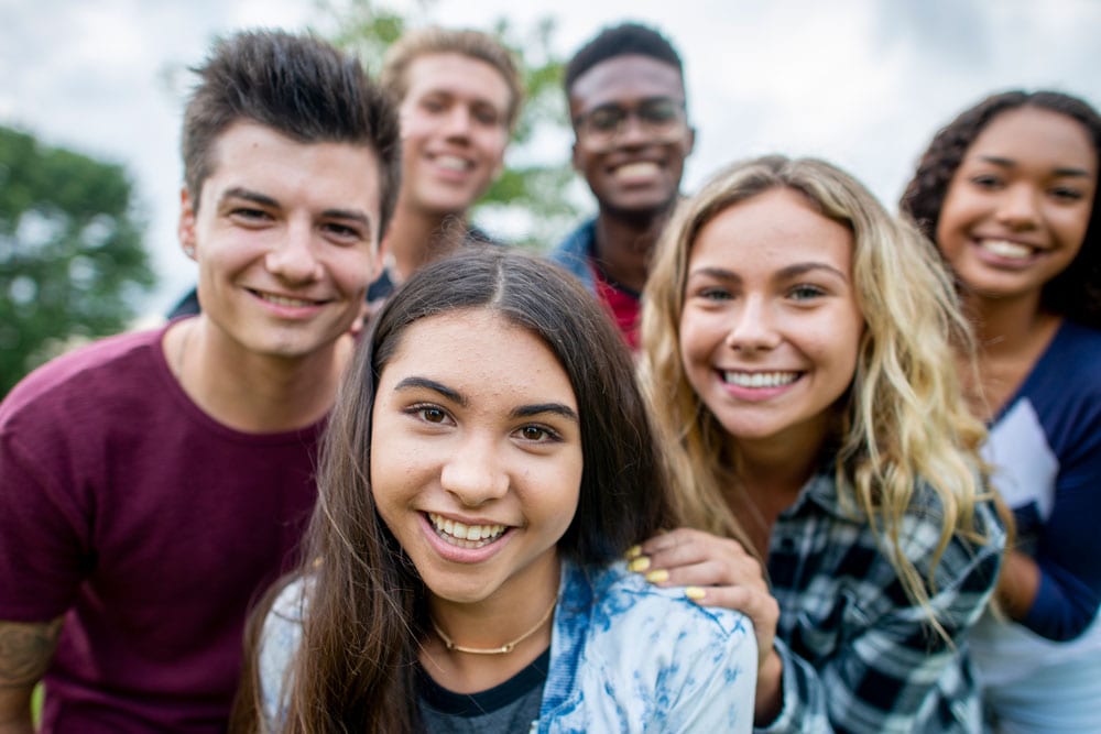 friends smiling