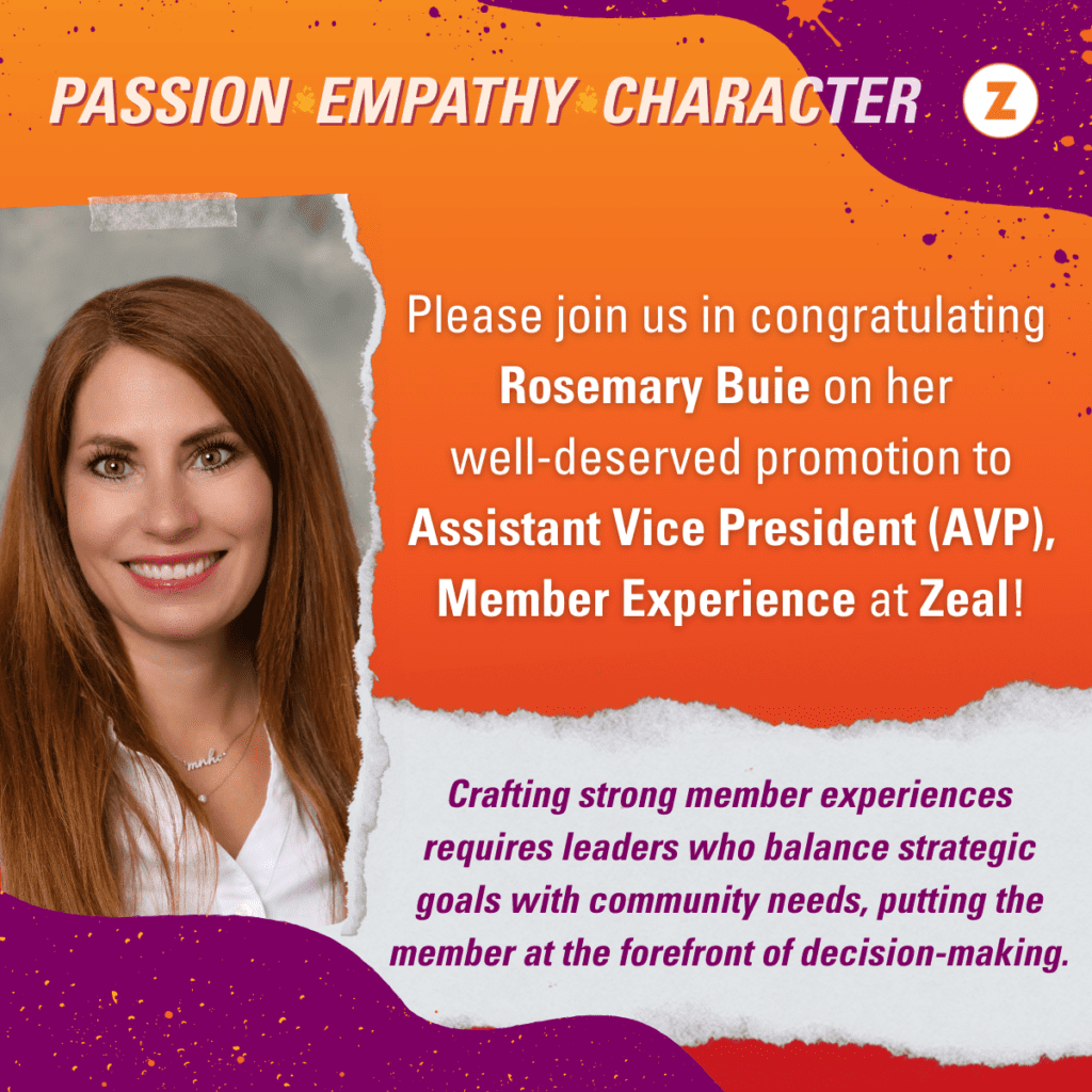 Rosemary Buie advances to role as AVP Member Experience.